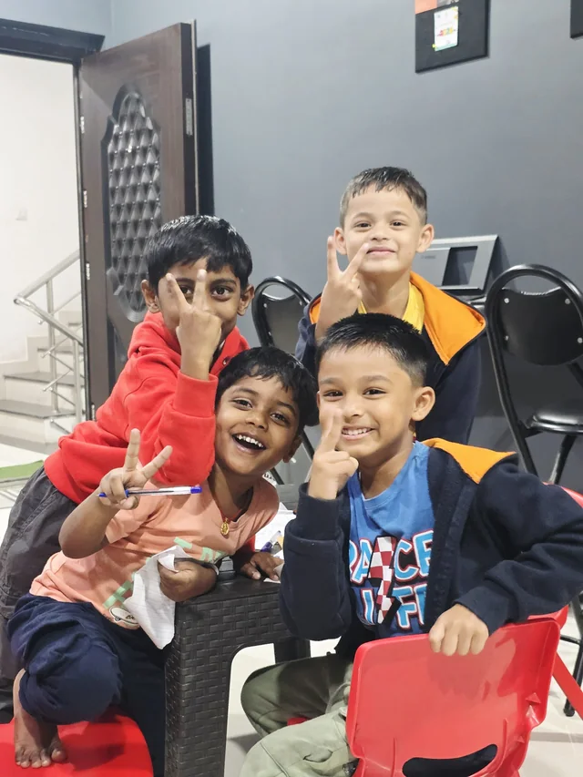 Young music students at Grace Music Academy in Nagpur